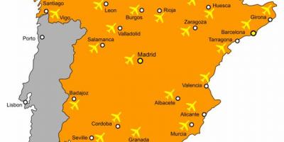 Spagna mappa aeroporti