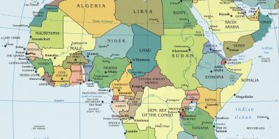 L'Africa e la Spagna mappa